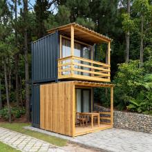 Nowoczesny Domek Modułowy z Kontenerów – Dwupoziomowy Design & Styl