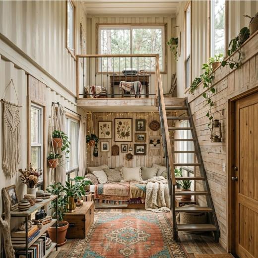 Domki Modułowe Boho – Budowa Przytulnych Domków Całorocznych - wnętrze