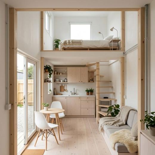 Nowoczesny Dom Modułowy w Stylu Skandynawskim - wnętrze