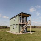 Domek Modułowy z Kontenera | Loftowy Styl & Otwarta Przestrzeń - front