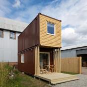 Nowoczesny Dom Modułowy w Stylu Skandynawskim - przód